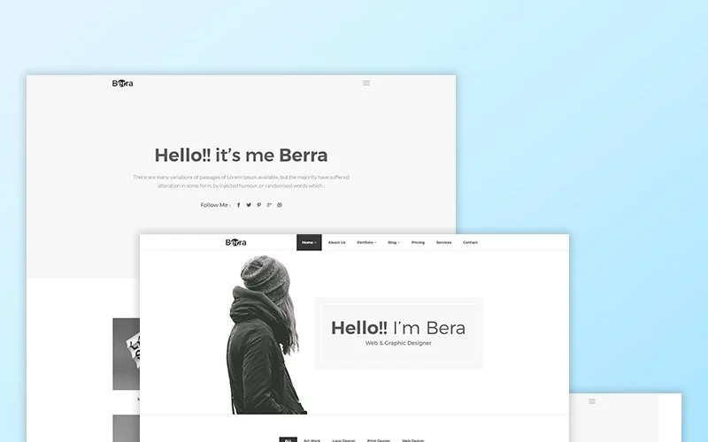 Minimal Agency Template website template designed by Mohit Gurjar